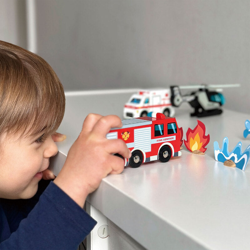 Tender Leaf Toys Emergency Vehicles