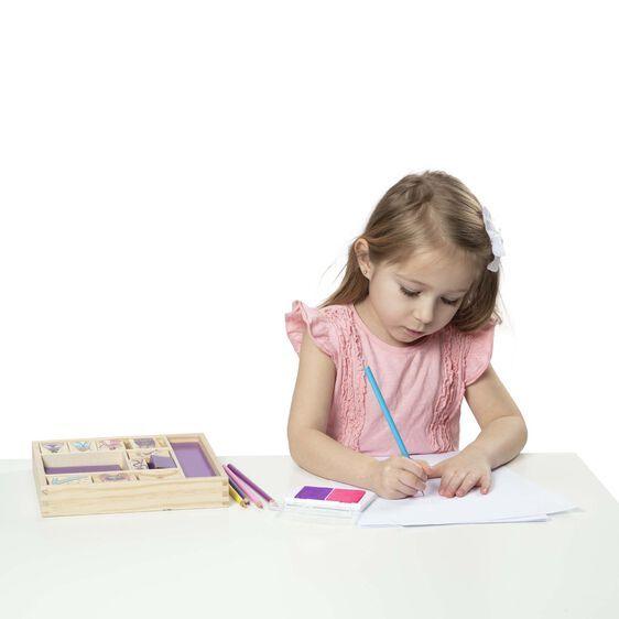 Melissa & Doug Wooden Princess Stamp Set