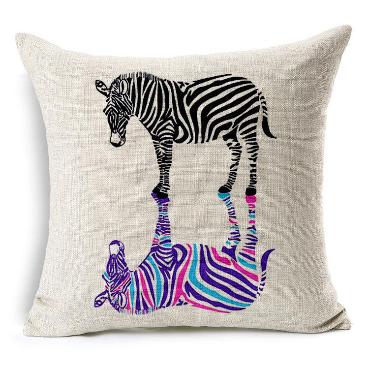 All 4 Kids 45cm Square Throw Pillow Cushion Cover - Zebra