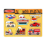 Melissa & Doug Vehicles Sound Puzzle - 8pc