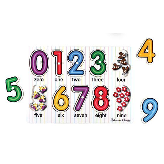 Melissa & Doug Numbers Peg Puzzle