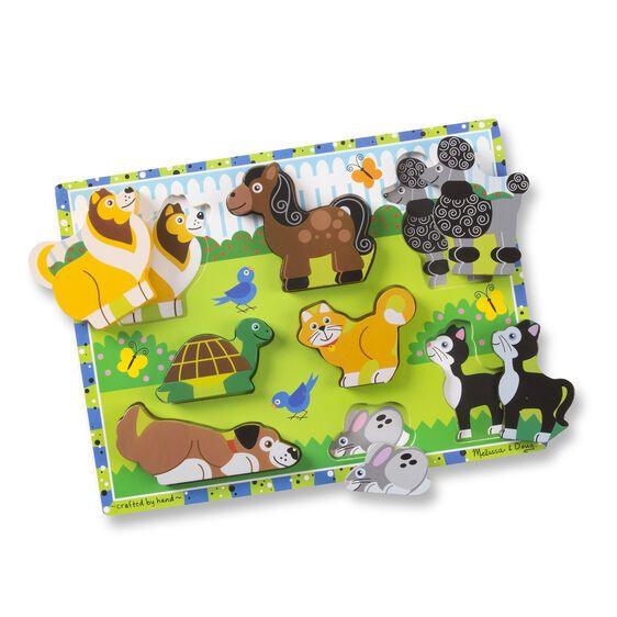 Melissa & Doug Pets Chunky Puzzle 8pce