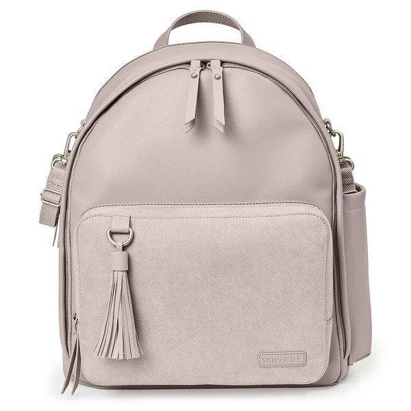 Skip Hop Greenwich Simply Chic Backpack - Portobello Suede