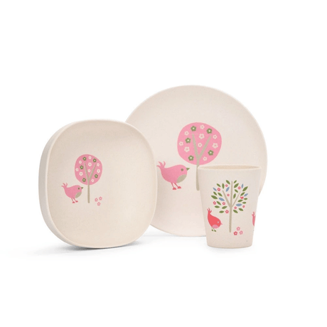 Penny Scallan Bamboo Mealtime Set - Chirpy Bird