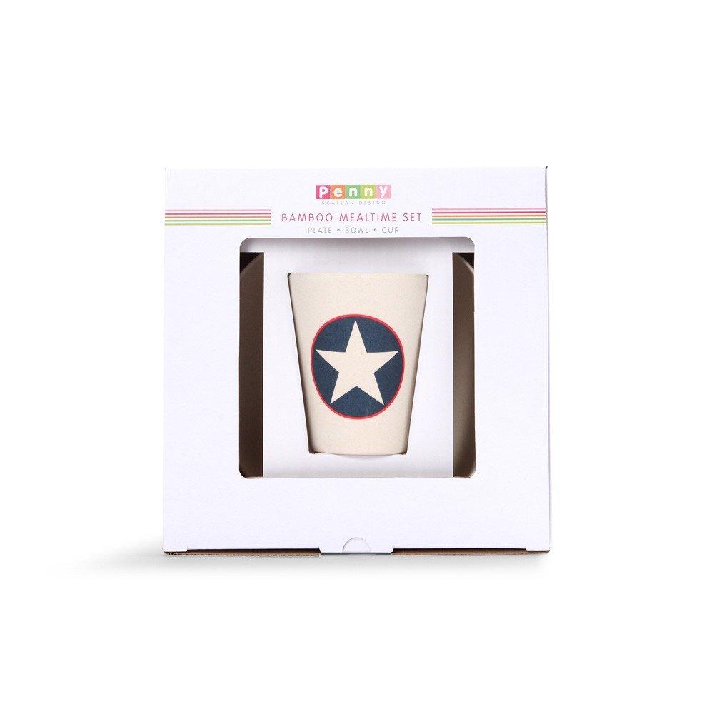 Penny Scallan Bamboo Mealtime Set - Navy Star