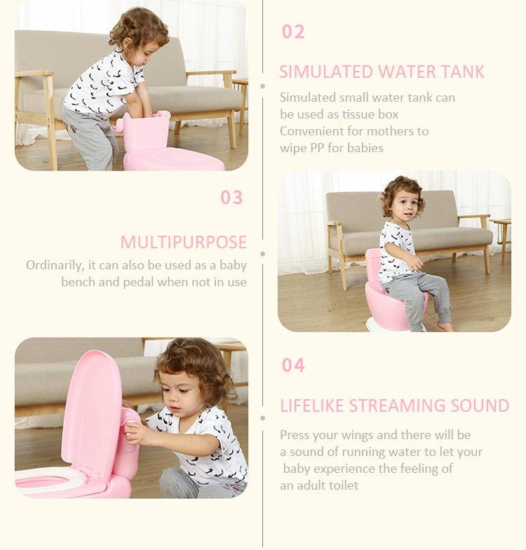 Joy Baby My First Toilet Training Potty with Sound - Pink