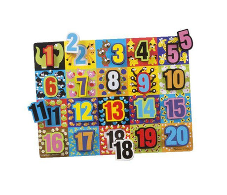 Melissa & Doug Jumbo Numbers Chunky Puzzle 20 Pieces