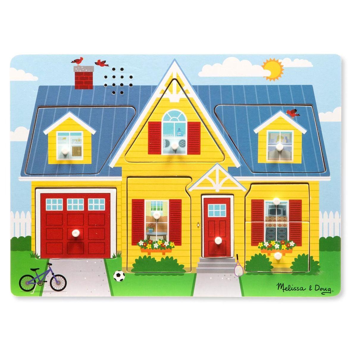 Melissa & Doug Around the House Sound Puzzle - 8pc