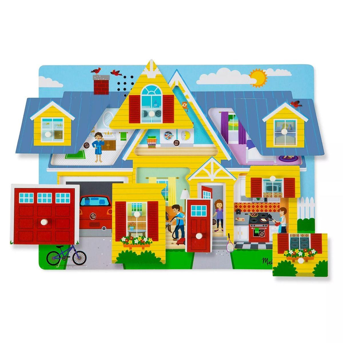 Melissa & Doug Around the House Sound Puzzle - 8pc