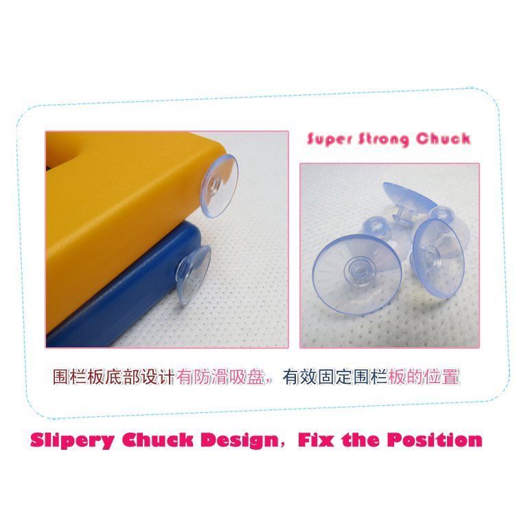 JOY BABY 8 PCs Plastic Playpen With Safety Gate - Blue