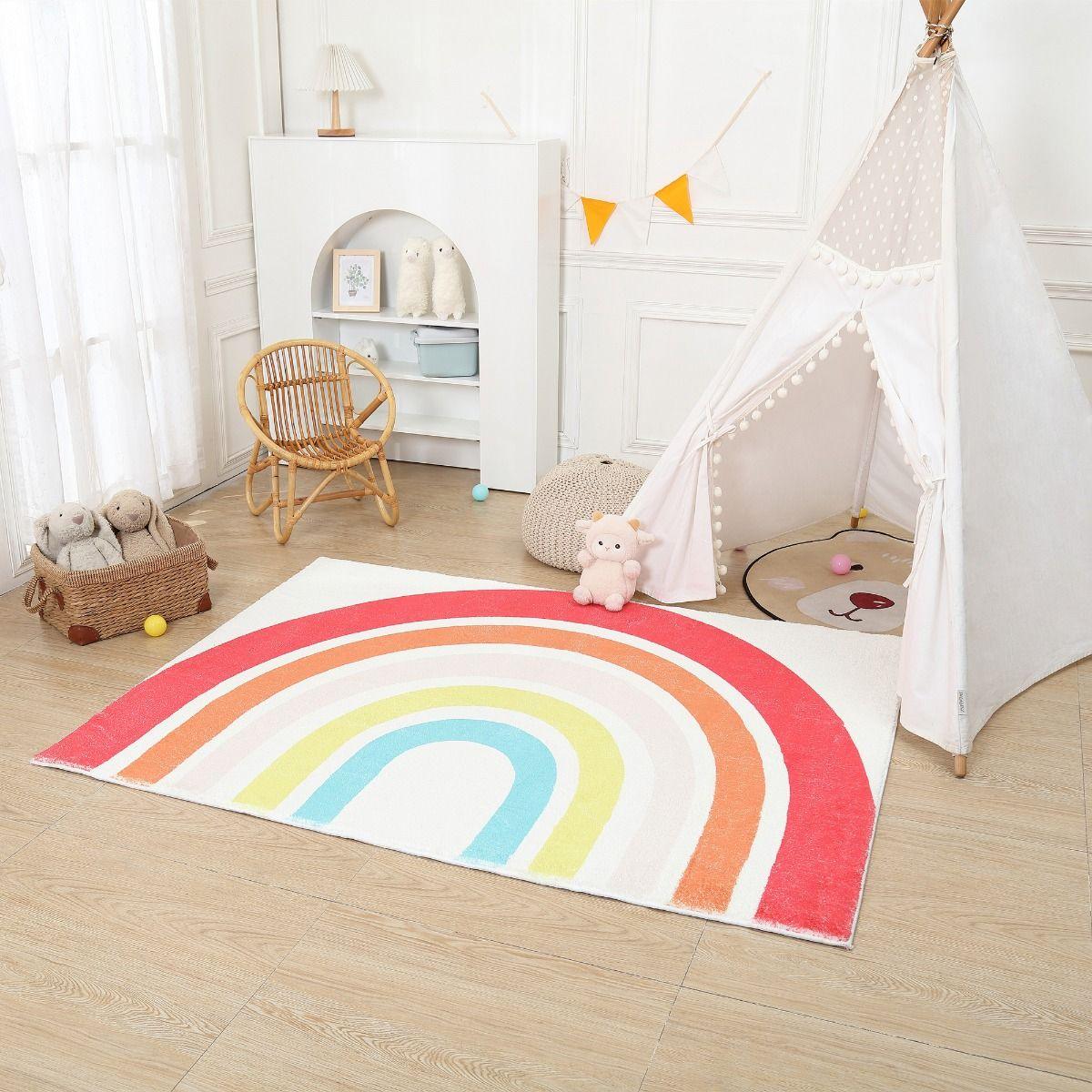 All 4 Kids Pastel Rainbow Rug