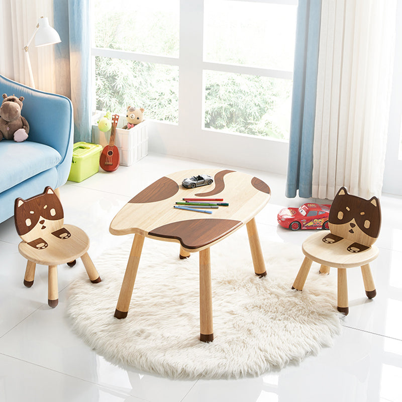 All 4 KIDS My Little Kitten Solid Timber Table and Chair Set