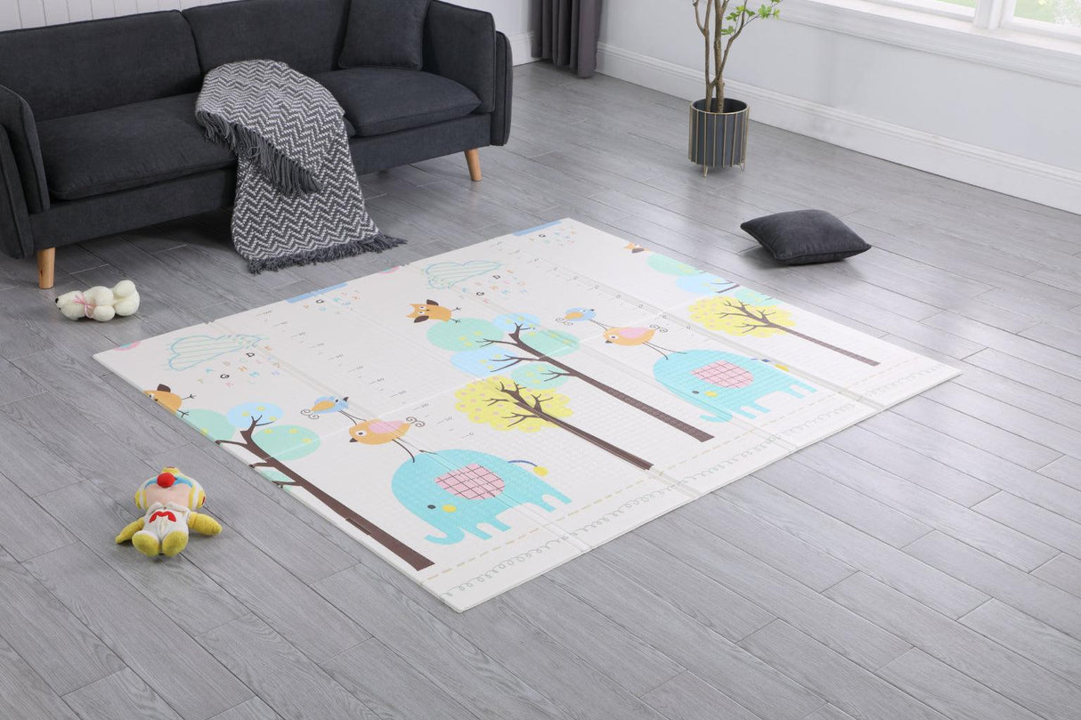 Joy Baby Smartplay Reversible Lightweight Foldable Play Mat - Elephant Home