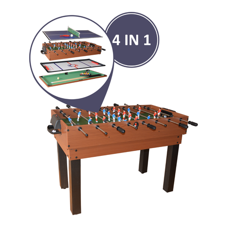 All 4 Kids James 4 in 1 4FT Activity Entertainment Foosball Table
