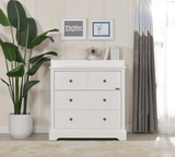 JOY BABY Comet 4 Drawer Chest of Drawer Change Table - White