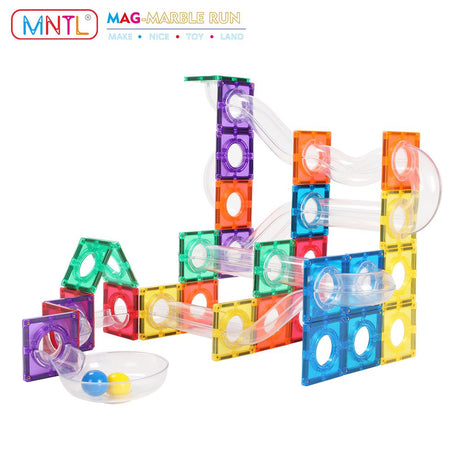 MNTL Magnetic Tiles Marble Run 100 Pcs Set
