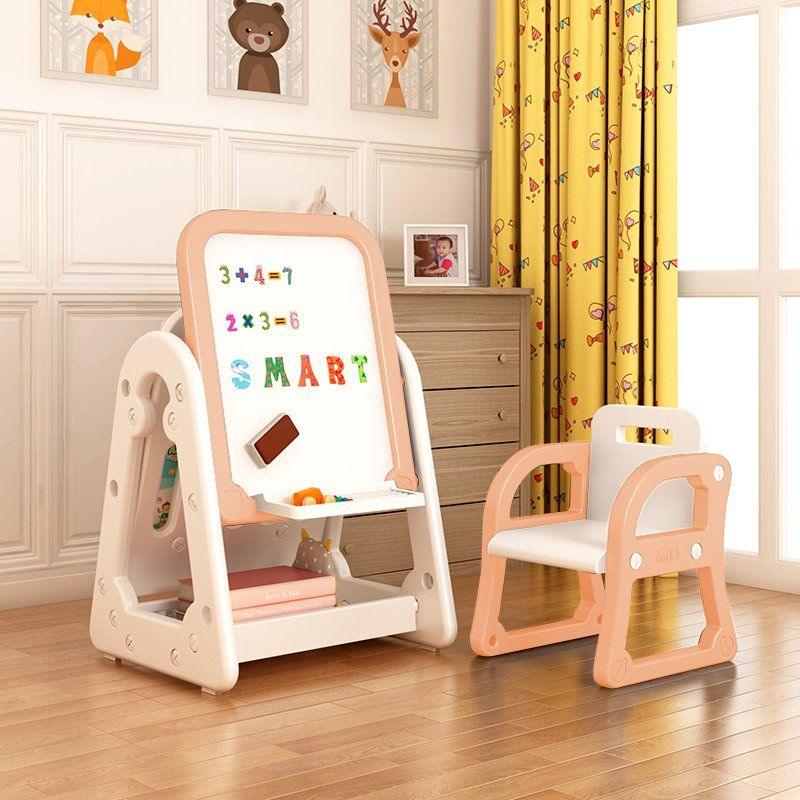 ALL 4 KIDS Nova Magnetic 2 in1 Bookcase and Easel - Pink