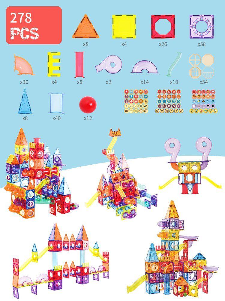 Onshine278 PCS Magnetic Building Tiles