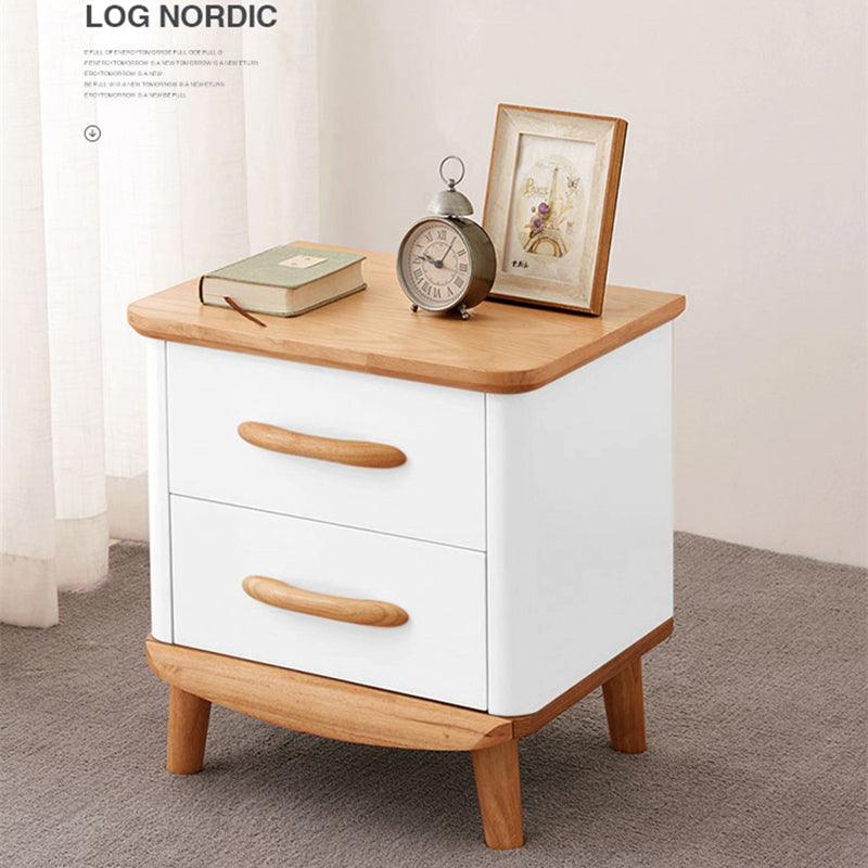 ALL 4 KIDS Ashley White Wooden Bedside Table