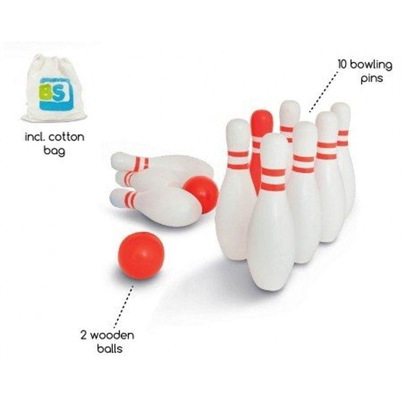 BS Toys - Red and White Bowling