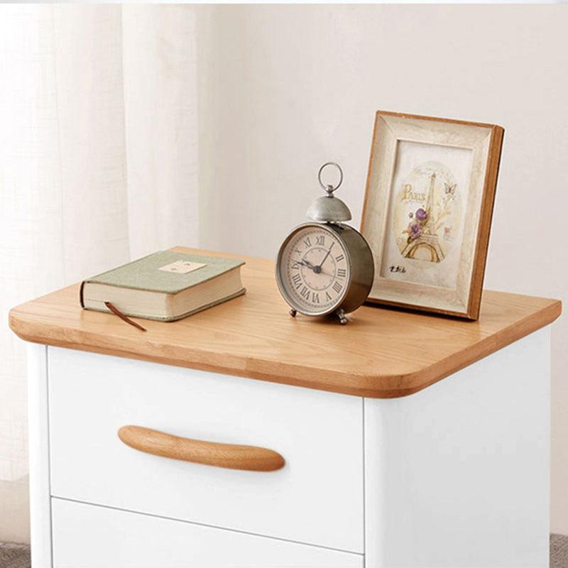 ALL 4 KIDS Ashley White Wooden Bedside Table