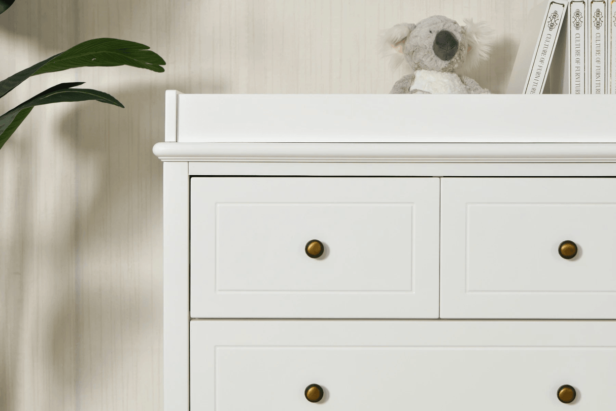 JOY BABY Comet 4 Drawer Chest of Drawer Change Table - White