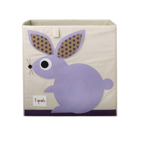3 SPROUTS Storage Box - Purple Rabbit