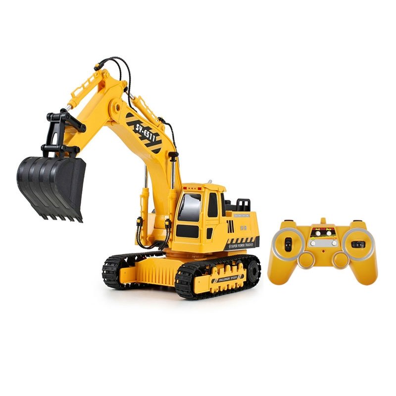 Double Eagle 1:20 Radio Control Excavator Lights & Sound + USB Charger