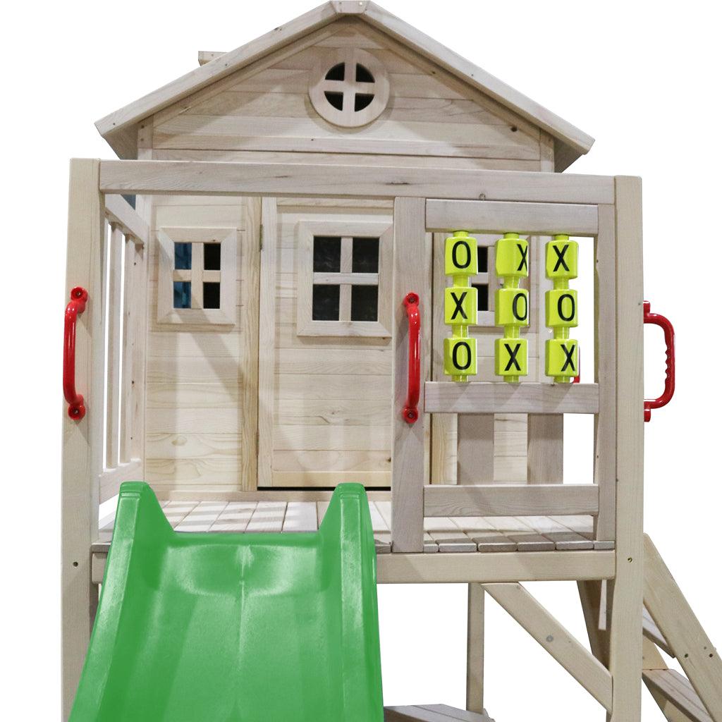 ALL 4 KIDS Brooklyn Cubby House with Slide and Sand Pitch