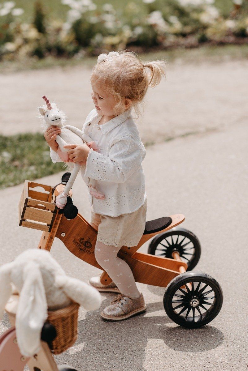 Kinderfeets Tiny Tot Plus 2-in-1 Trike Balance Bike - Bamboo