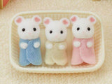 Sylvanian Families Marshmallow Mouse Family