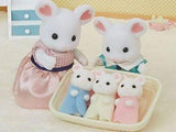 Sylvanian Families Marshmallow Mouse Family