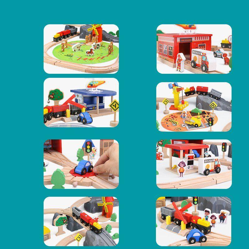 Onshine 141 pcs Train Track City Set