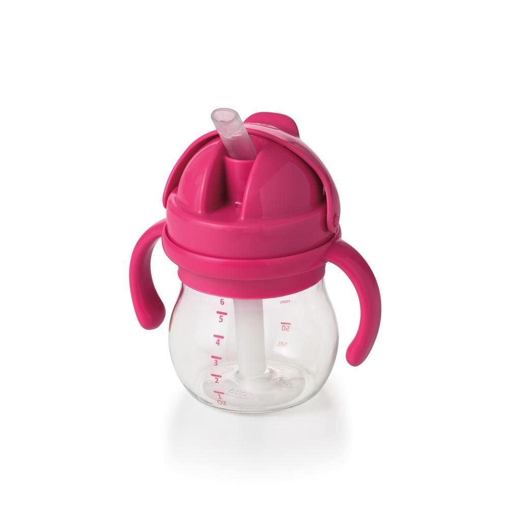 Oxo Tot Grow Straw Cup With Handles - Pink