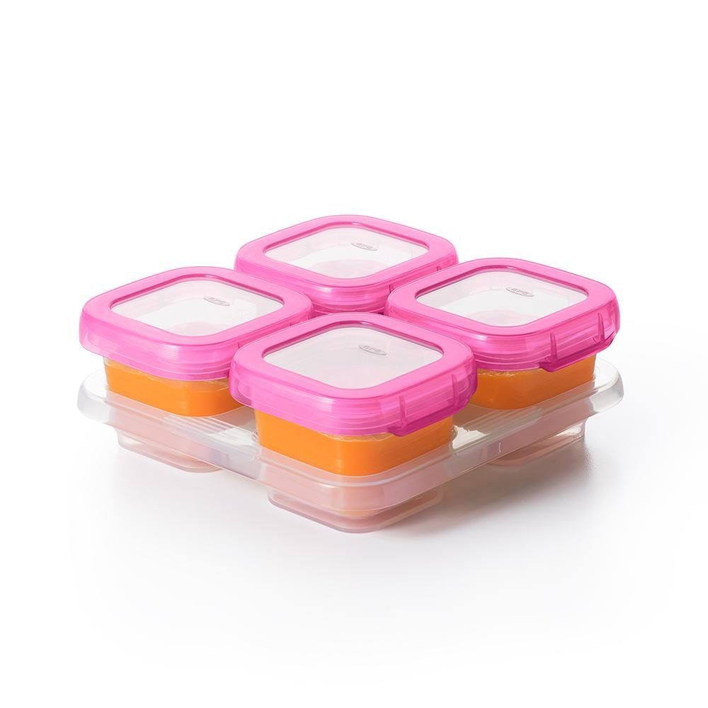 Oxo Tot Baby Blocks Freezer Storage Containers 4oz - Pink