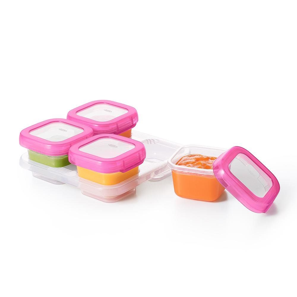 Oxo Tot Baby Blocks Freezer Storage Containers 4oz - Pink