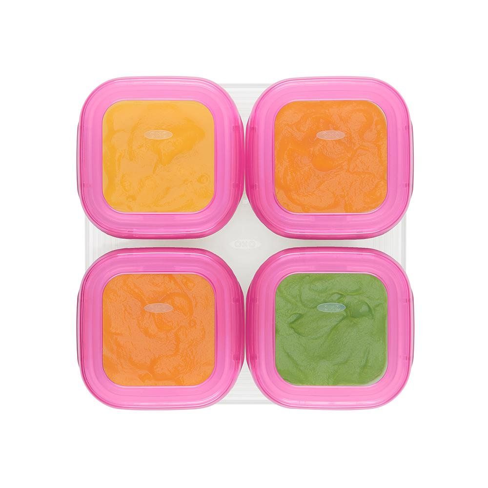 Oxo Tot Baby Blocks Freezer Storage Containers 4oz - Pink