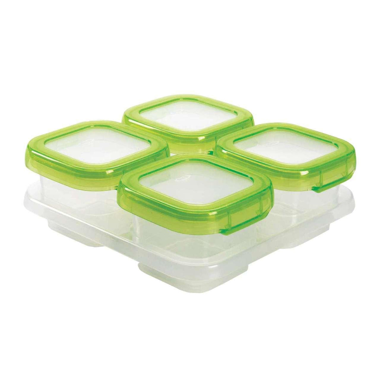 Oxo Tot Baby Blocks Freezer Storage Containers 4oz (118ml) - Green