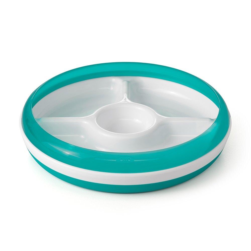 Oxo Tot Divided Plate - Teal