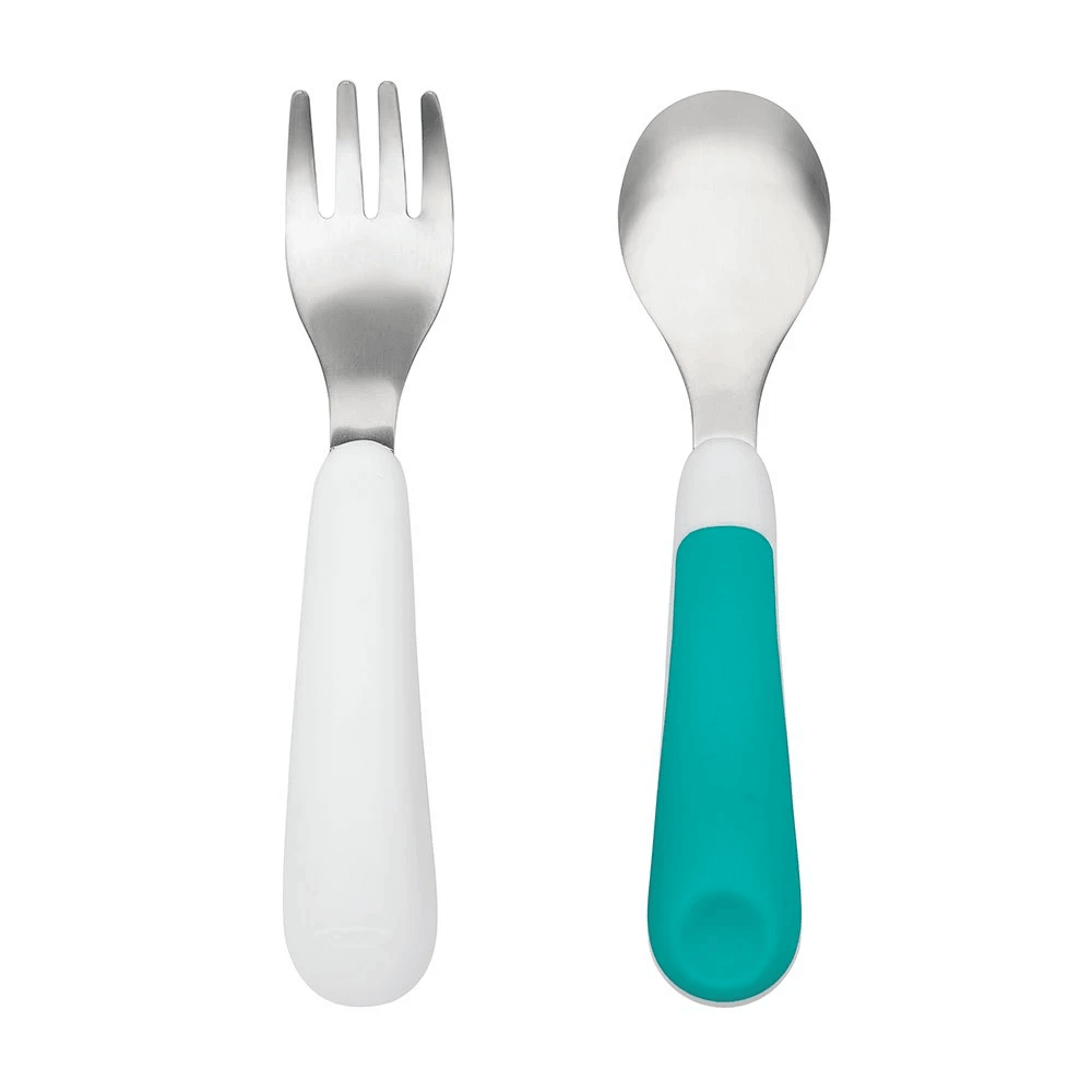 Oxo Tot Fork And Spoon Set - Teal