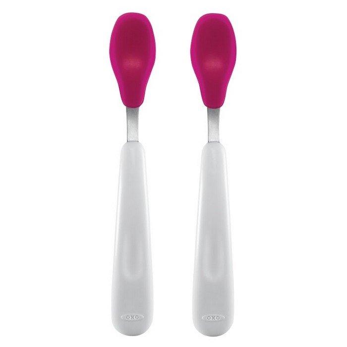 Oxo Tot Feeding Spoon Set - Pink