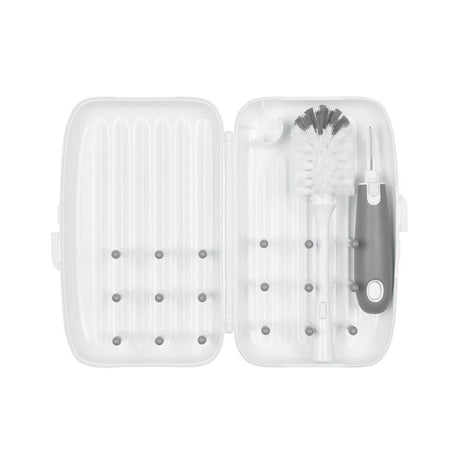 Oxo Tot On-the-Go Drying Rack & Bottle Brush - Grey