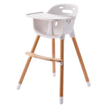 JOY  BABY Amelia 2-in-1 Timber Highchair - Blue