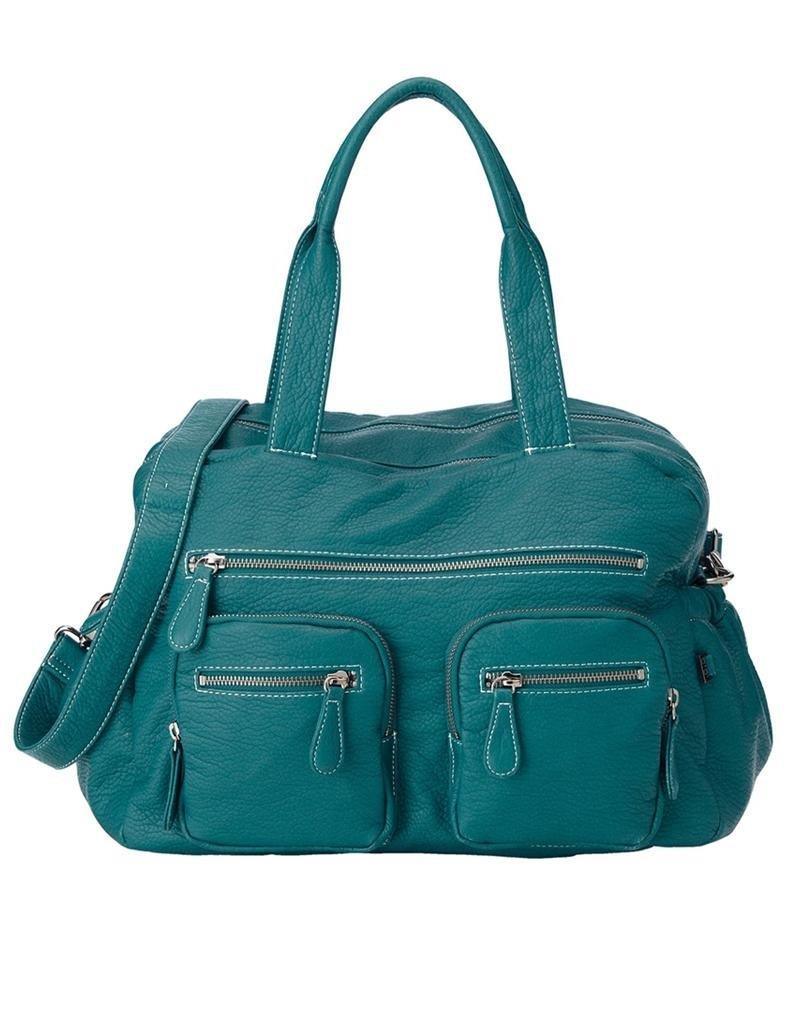 OiOi Faux Buffalo Carry All Nappy Bag - Turquoise