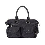 OiOi Nylon Patent Trim Travel Nappy Bag