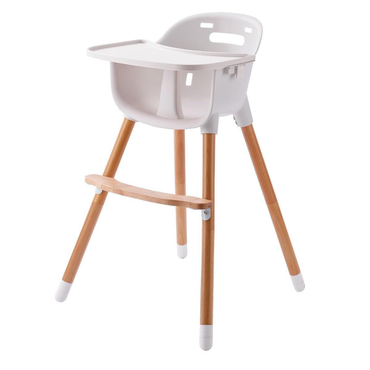 JOY  BABY Amelia 2-in-1 Timber Highchair - Blue