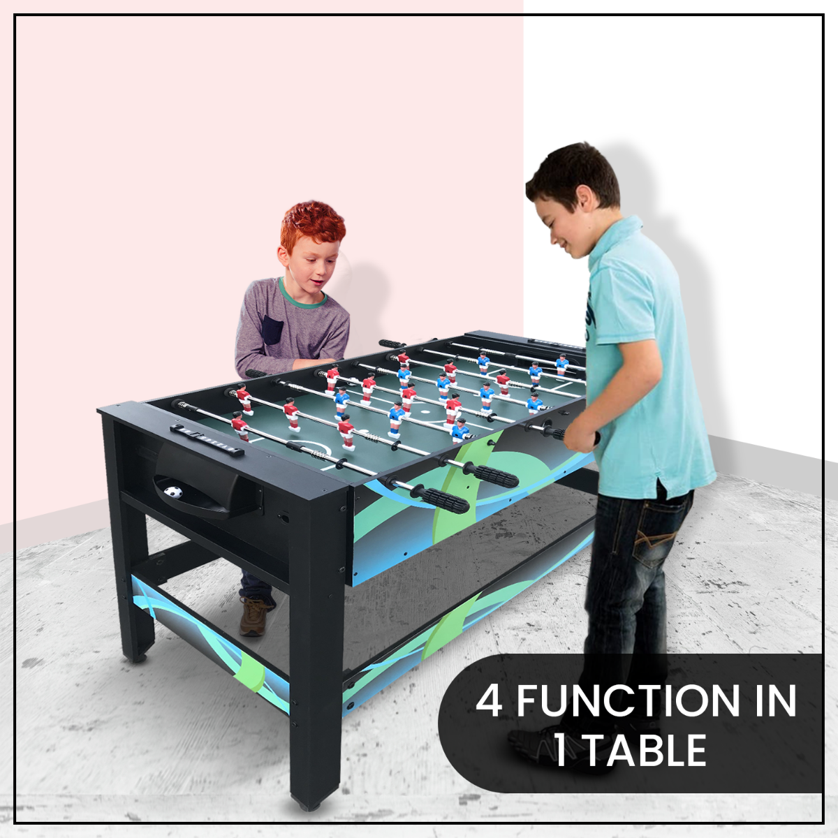 All 4 Kids Jayden 4 in 1 4FT Activity Entertainment Play Pool Table