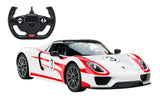 Rastar Licensed 1:14 Radio Control Car - Porsche 918 Spyder with USB Charger