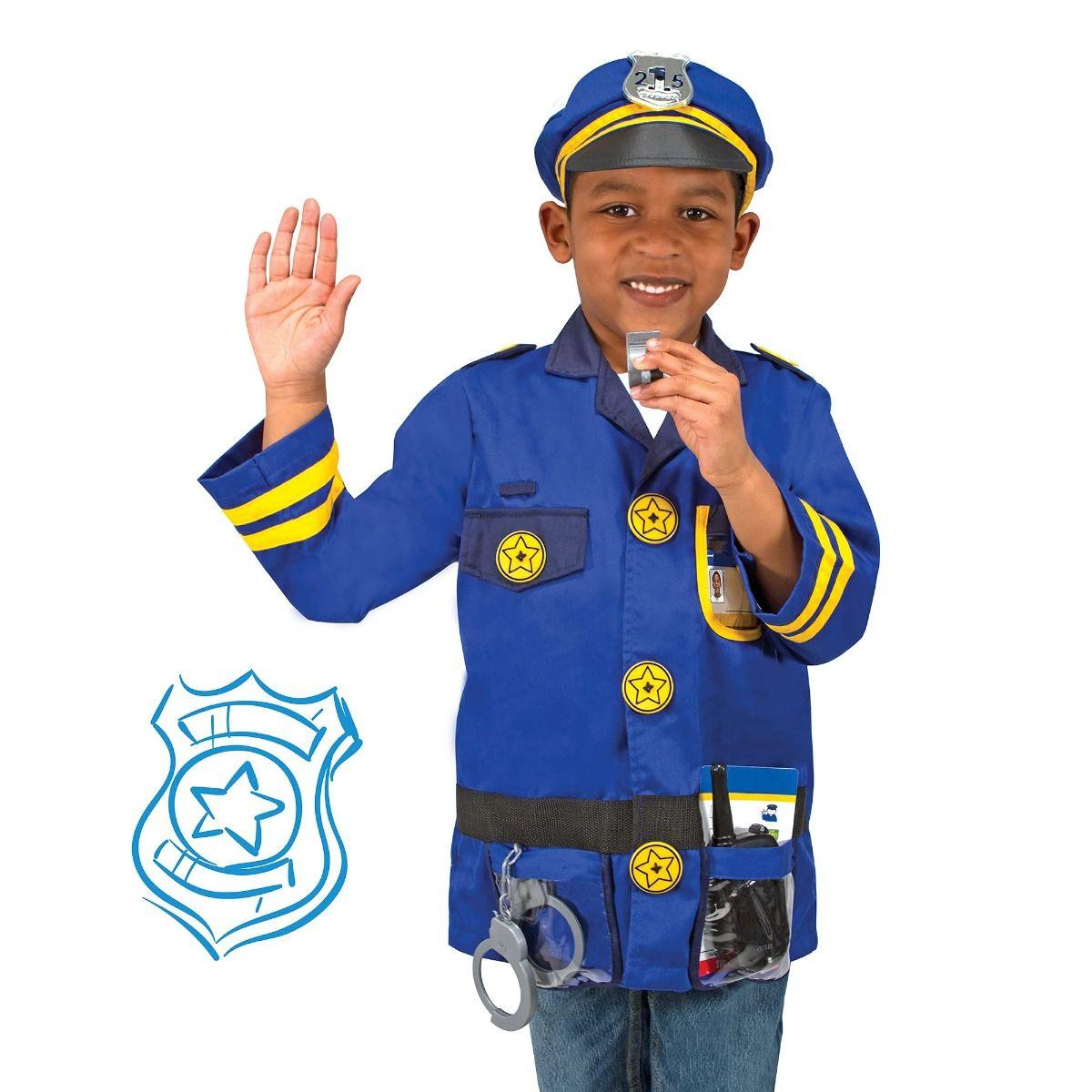 Melissa & Doug Police Officer Role Play Costume Set