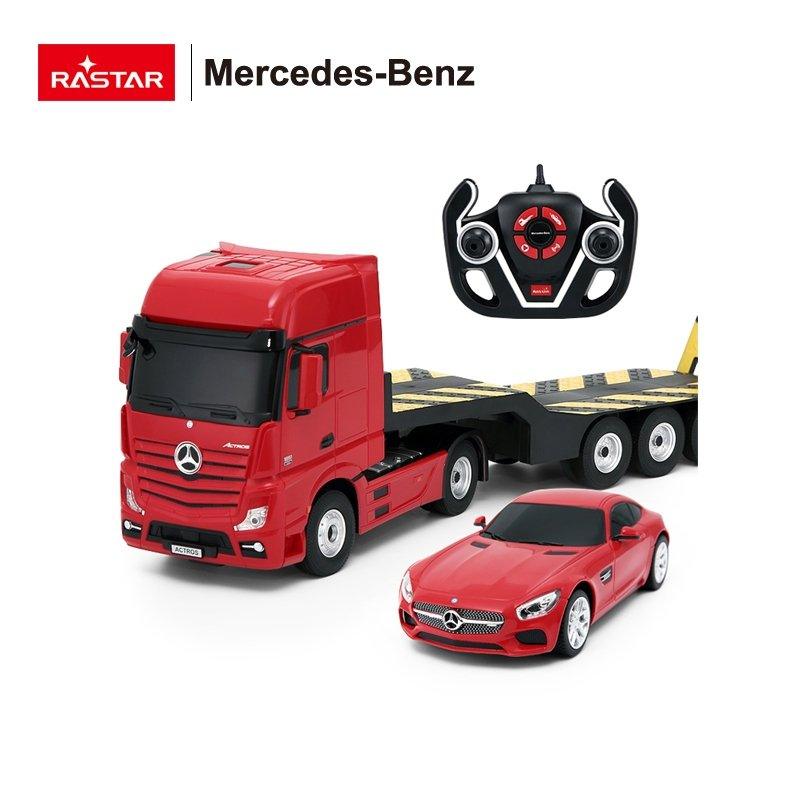 Rastar Licensed 1:26 Radio Control Model - Mercedes-Benz Actros WITH 1:24 AMG GT